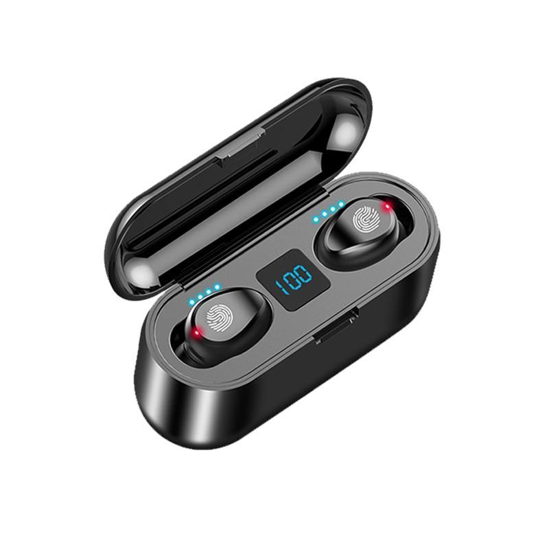 Wireless Headphones Bluetooth 5.0 Earphone TWS HIFI Mini In-ear Sports Running Headset Support iOS/Android Phones HD Call - Black Girl Golf