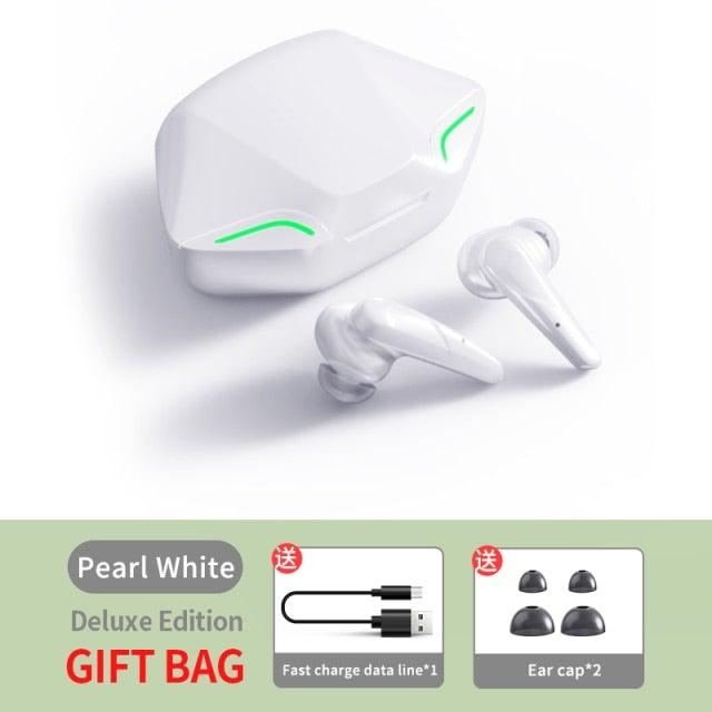 Wireless Headphones Noise Canceling Waterproof Gaming Headsets 9D Stereo Sports Earphones With Microphones Sound Quality Wireless Charging Case In-Ear Headphones Wireless Bluetooth 5.1 Headset Deep Bass Soft Comfortable Secure Fit Earphones - Black Girl Golf