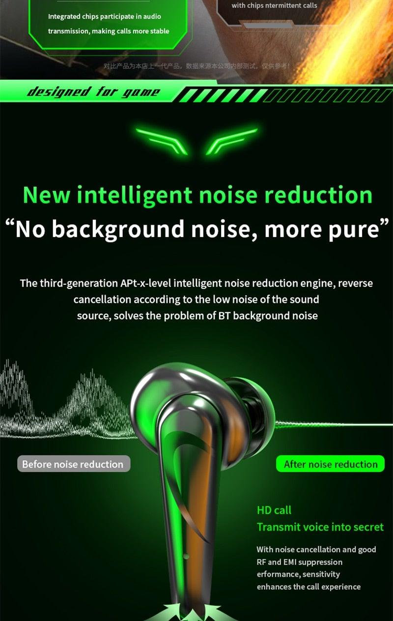 Wireless Headphones Noise Canceling Waterproof Gaming Headsets 9D Stereo Sports Earphones With Microphones Sound Quality Wireless Charging Case In-Ear Headphones Wireless Bluetooth 5.1 Headset Deep Bass Soft Comfortable Secure Fit Earphones - Black Girl Golf