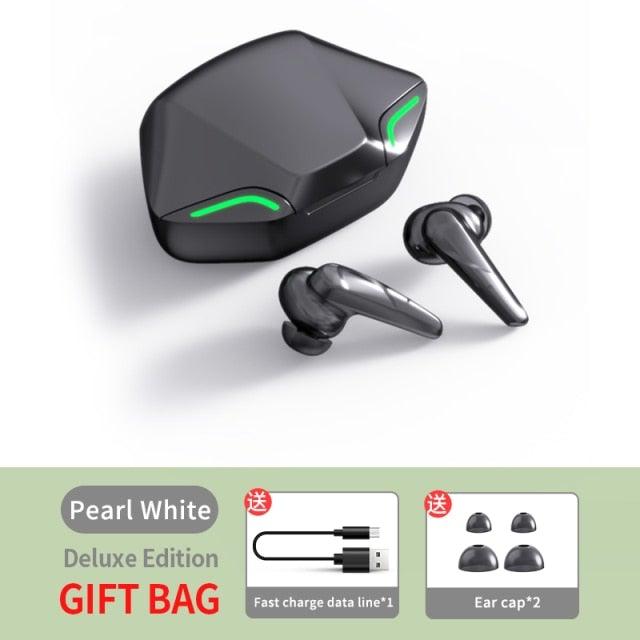 Wireless Headphones Noise Canceling Waterproof Gaming Headsets 9D Stereo Sports Earphones With Microphones Sound Quality Wireless Charging Case In-Ear Headphones Wireless Bluetooth 5.1 Headset Deep Bass Soft Comfortable Secure Fit Earphones - Black Girl Golf