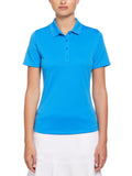Womens Solid Swing Tech™ Polo - Black Girl Golf