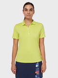 Womens Solid Swing Tech™ Polo - Black Girl Golf