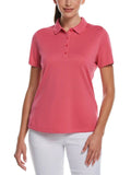 Womens Solid Swing Tech™ Polo - Black Girl Golf